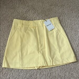 Showpo Light Yellow Skort